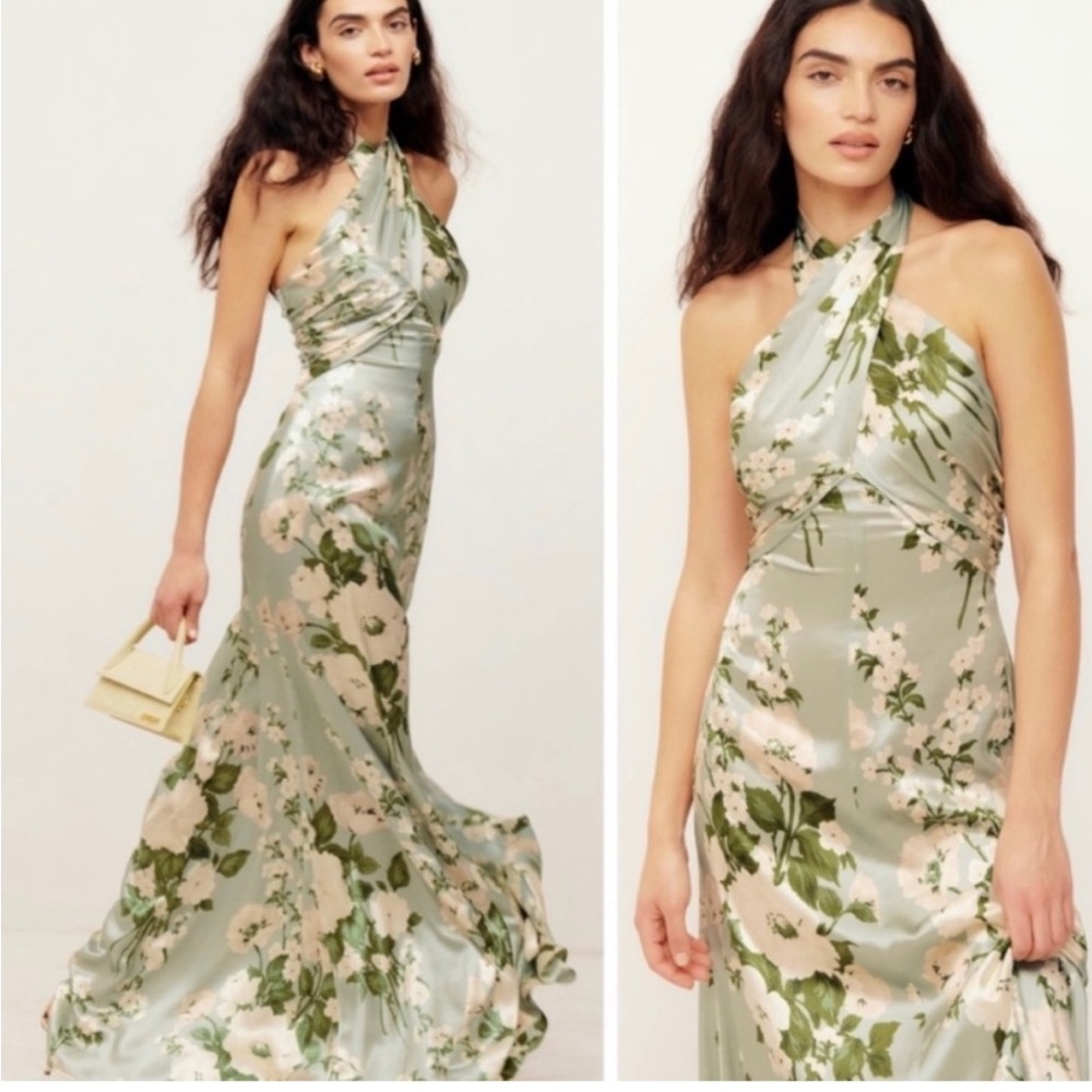Reformation Veria Silk Maxi Dress